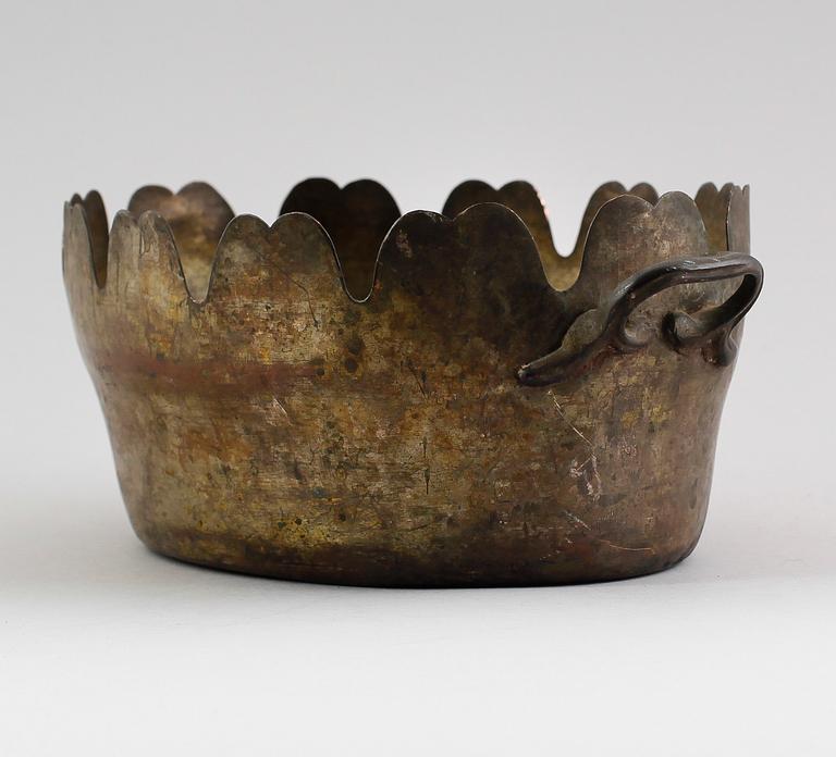 GLASSKÖLJARE, argent haché, 1700-/1800-tal.