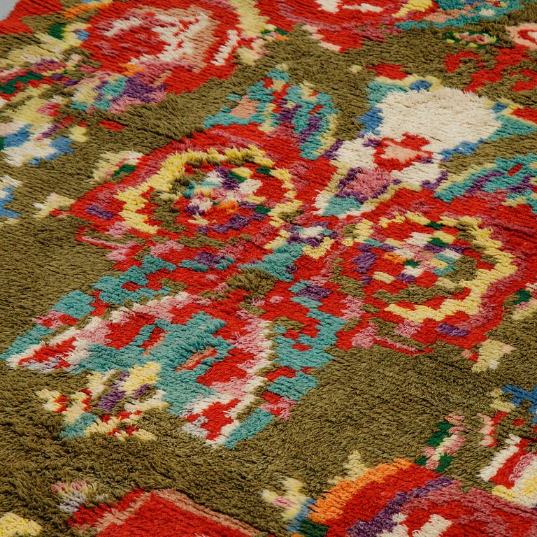 A two sided Rya (knotted pile), probably Finland, ca 187 x 149 cm.