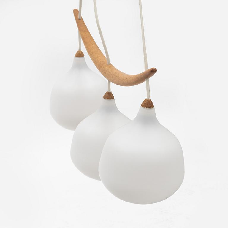 Uno & Östen Kristiansson, ceiling lamp, "Bananen", Luxus, Vittsjö.