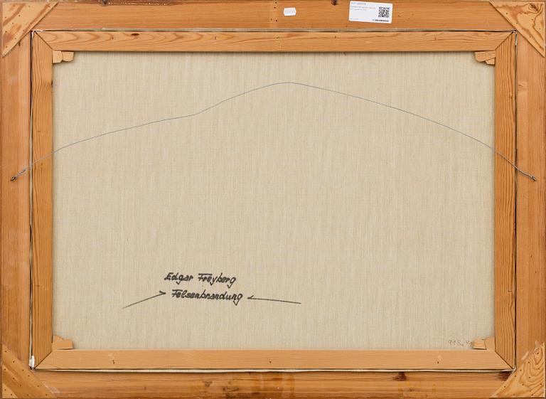 EDGAR FREYBERG, olja på duk, signerad.