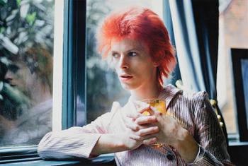 177. Mick Rock, "Bowie, Haddon Hall Reflection, 1972".