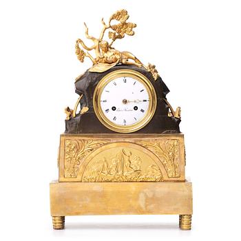 A late Gustavian mantle clock by Ephraim Hedström, Stockholm 1808-1818.