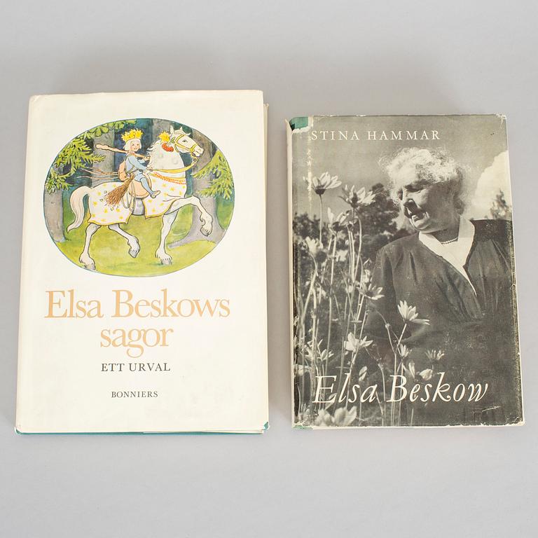 ELSA BESKOW, 9 böcker, bla Sol-ägget och Petter och Lotta på äventyr, med förf egenhändiga dedikation.
