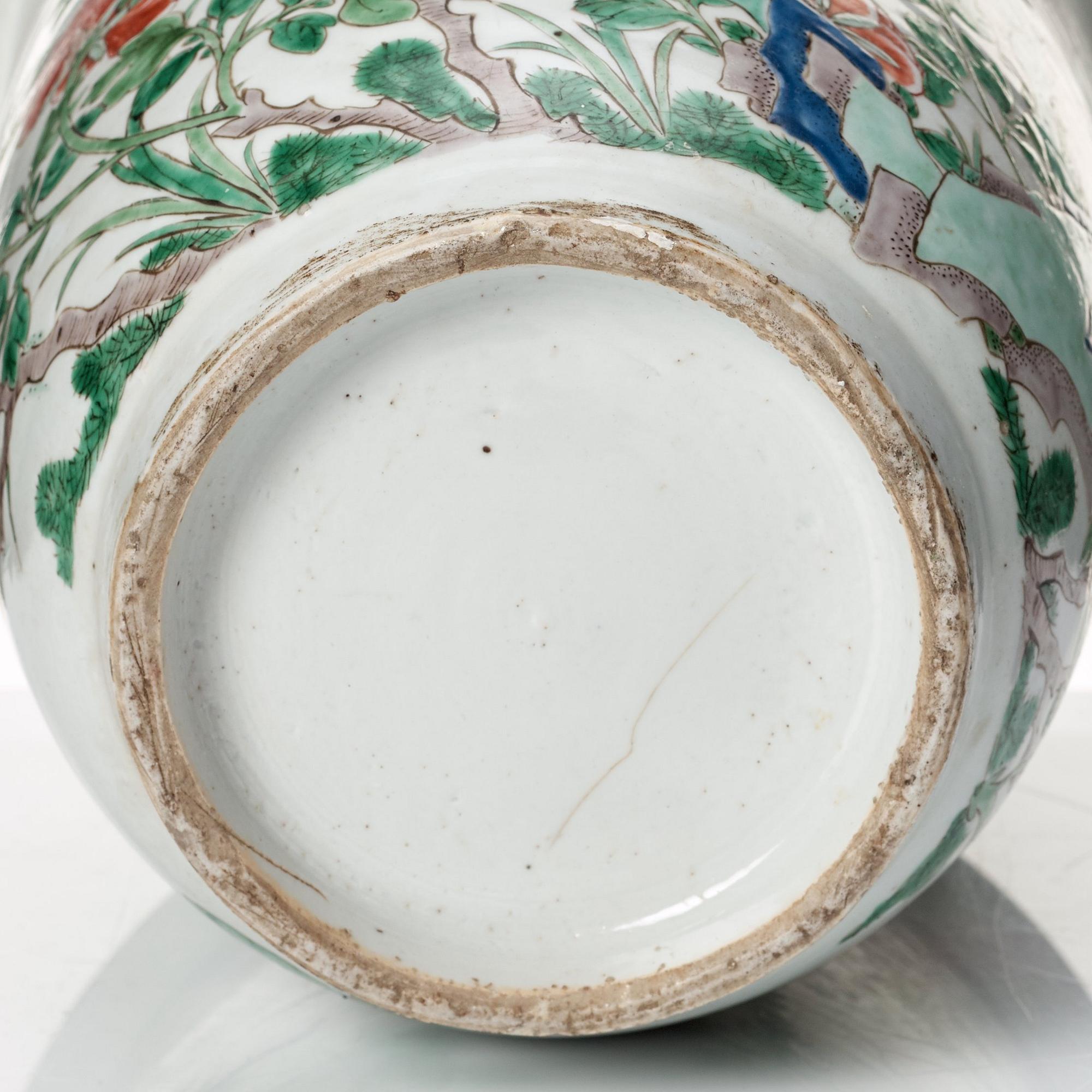 A famille verte vase, Qing dynasty, Kangxi (1662-1722).