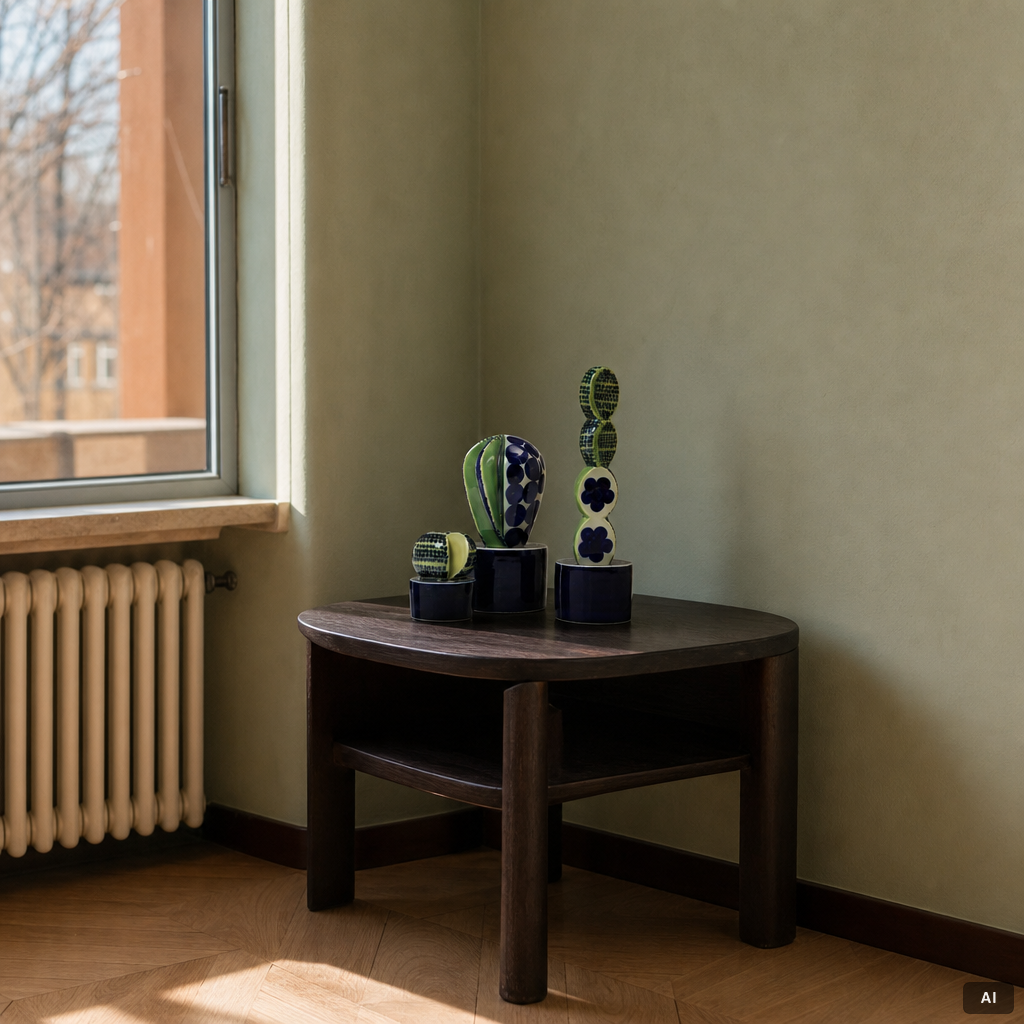Marianne Westman, figurines, 3 pcs, "Cactus", Rörstrand.
