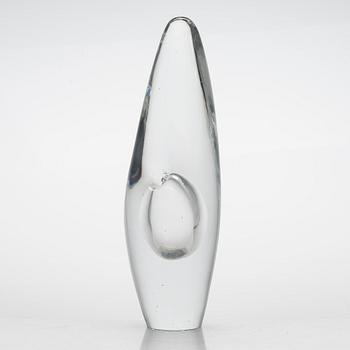 Timo Sarpaneva, An 'Orchid' glass sculpture, signed Timo Sarpaneva Iittala -56.