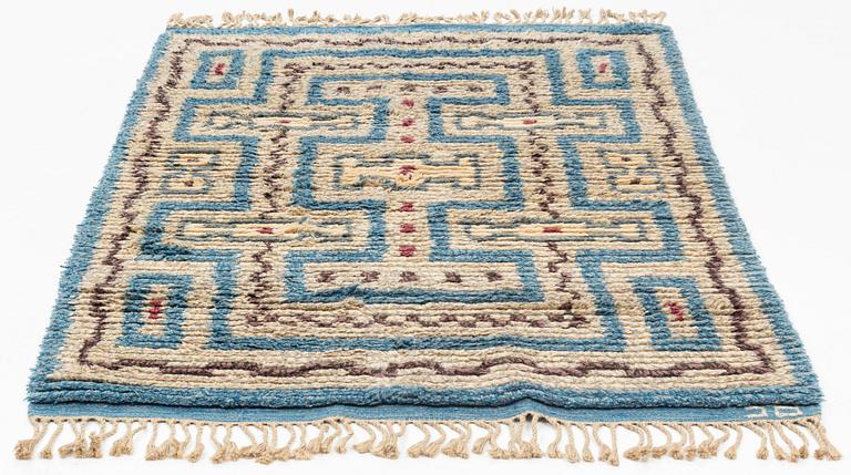 Sigvard Bernadotte, a carpet, knotted pile, ca 184 x 133 cm, signed SB.