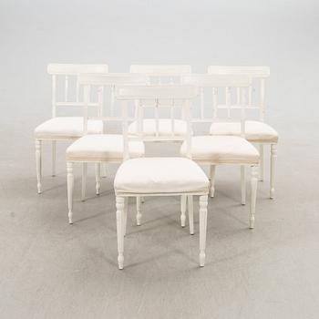 Dining group, 7 pieces, Gustavian style, late 20th century.