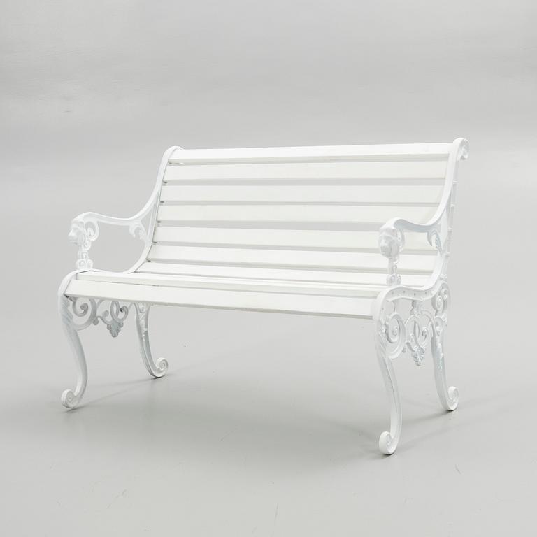 Garden bench, 20th century.