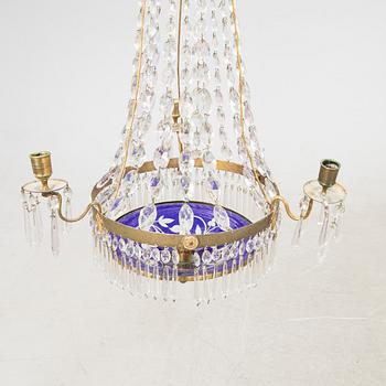 Chandelier in the late Gustavian style, 19th century.