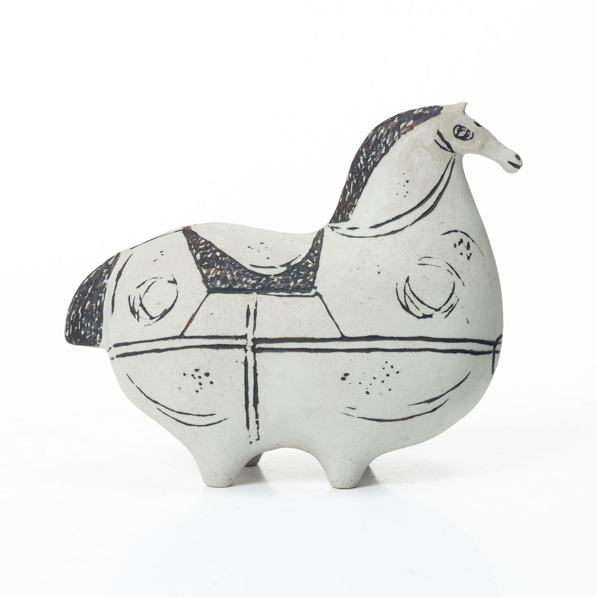 Stig Lindberg, A stoneware sculpture, “Springare”, signed Stig L, with the studio hand, Gustavsberg, 1950s.