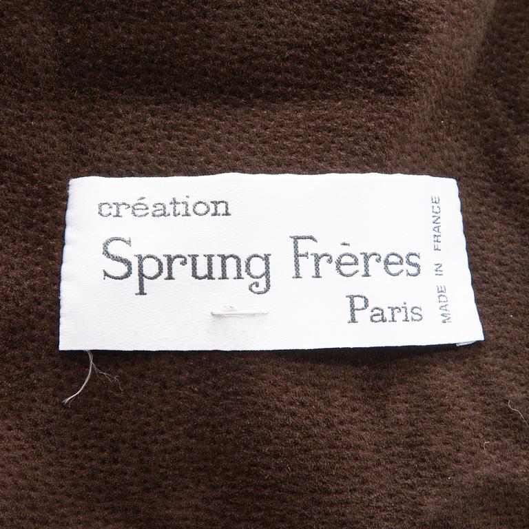 Sprung Frères Sheepskin Coat.