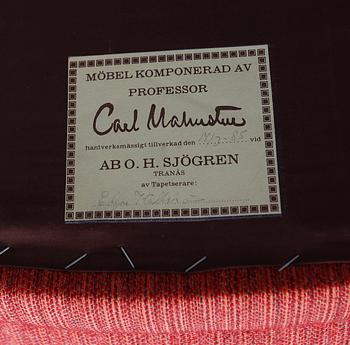 FÅTÖLJ, "Farmor", Carl Malmsten, AB O.H. Sjögren, Tranås, 1900-talets andra hälft.