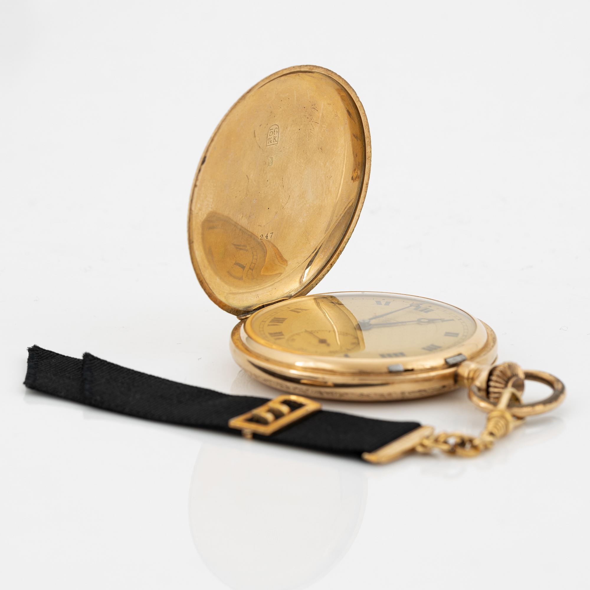 Le Parc, pocket watch, hunter, 50 mm.