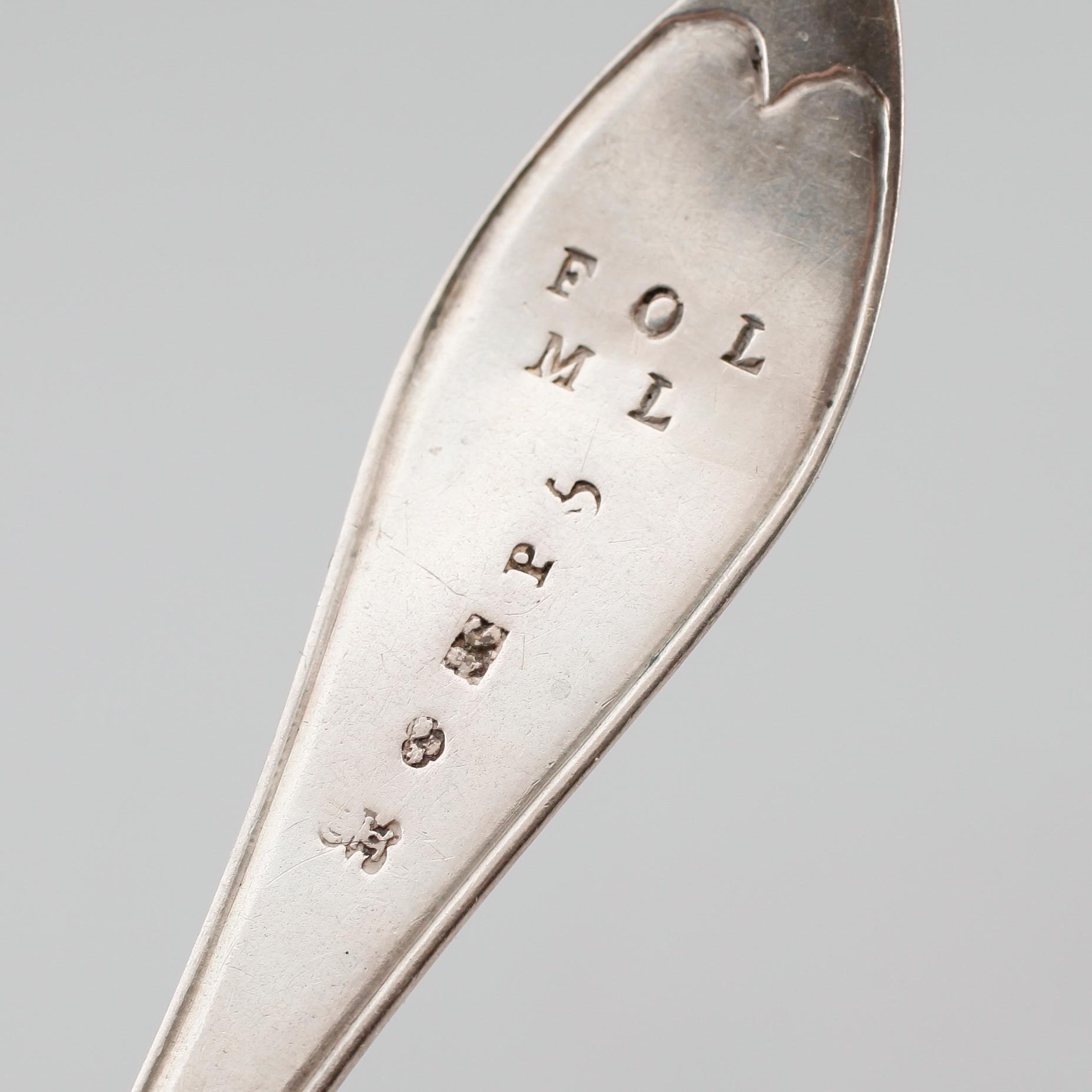 BESTICK, 16 delar, silver, 1800-/1900-tal. Vikt ca 235 gram.