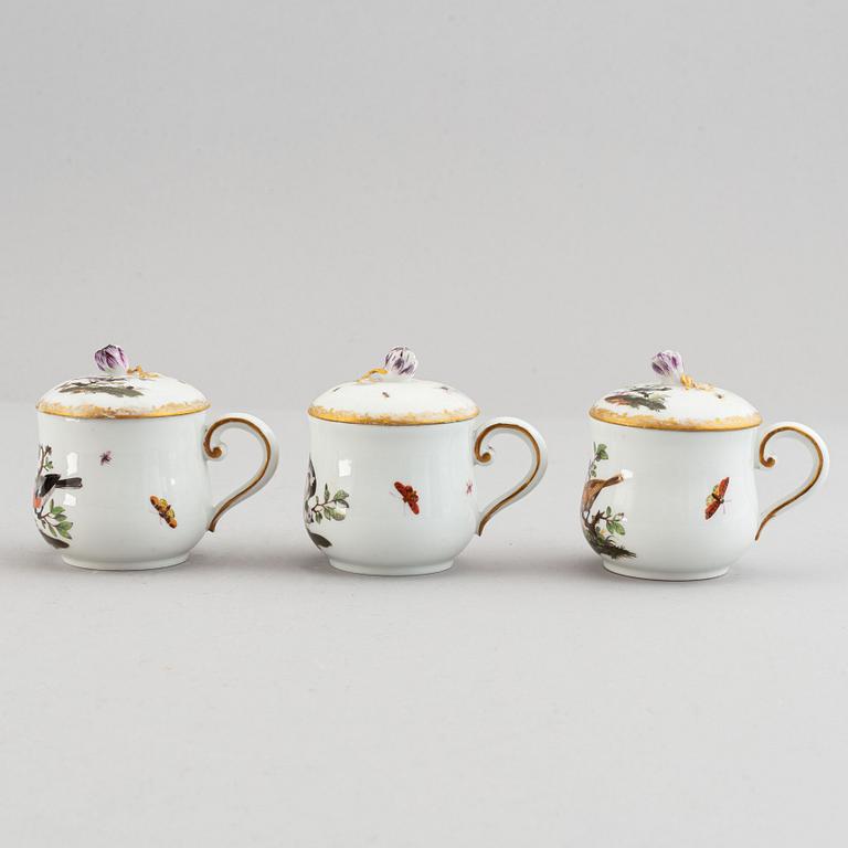 A part Meissen porcelain service, 19th and 20th century (12 pieces).