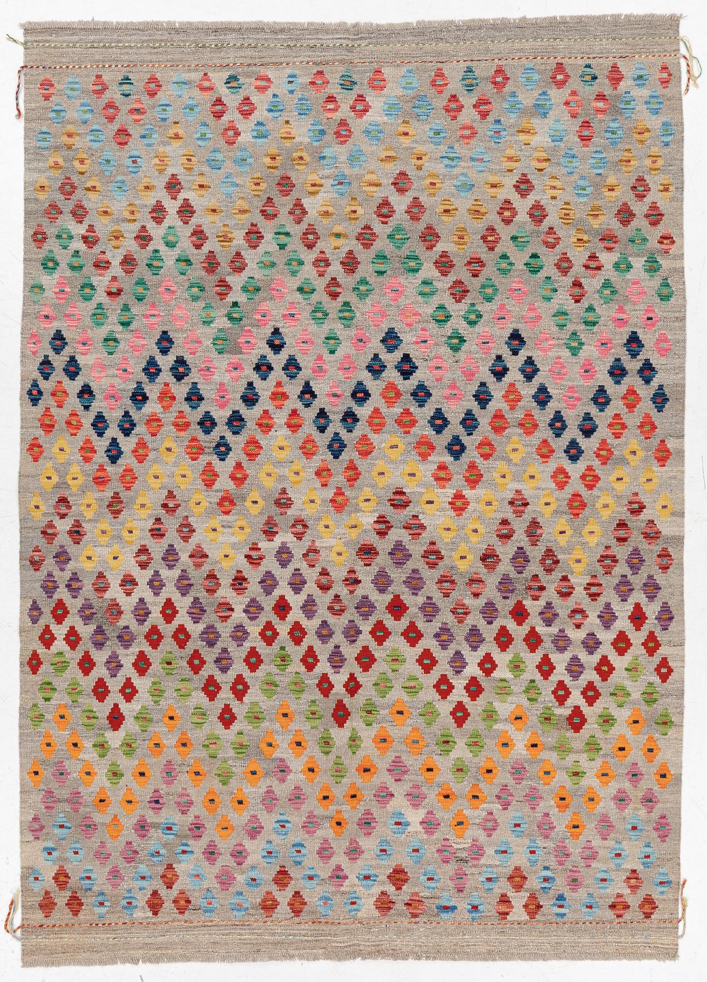 Carpet, kilim, approx. 255 x 179 cm.