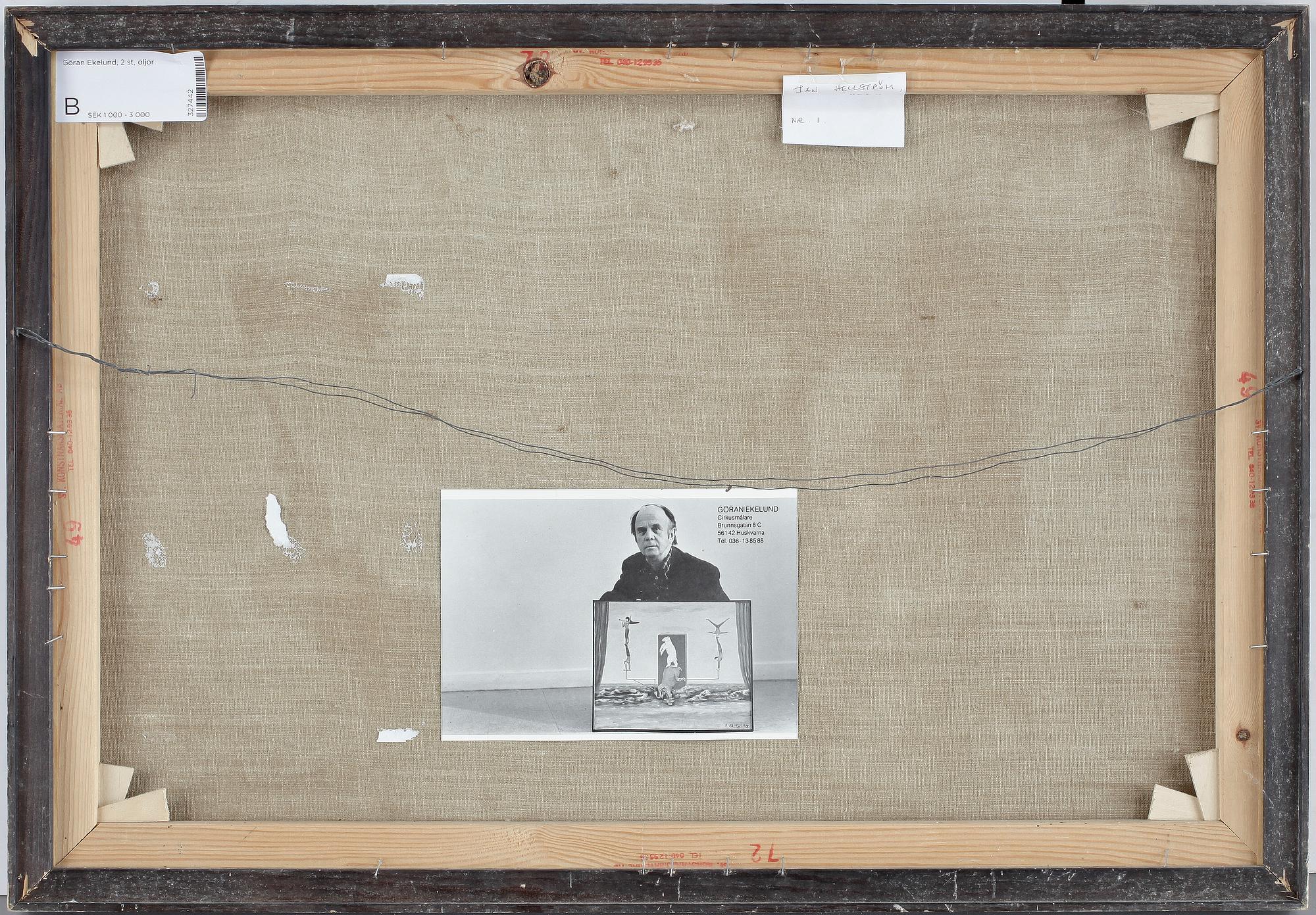 GÖRAN "FINDUS" EKELUND, olja på duk, signerad och daterad 1968.