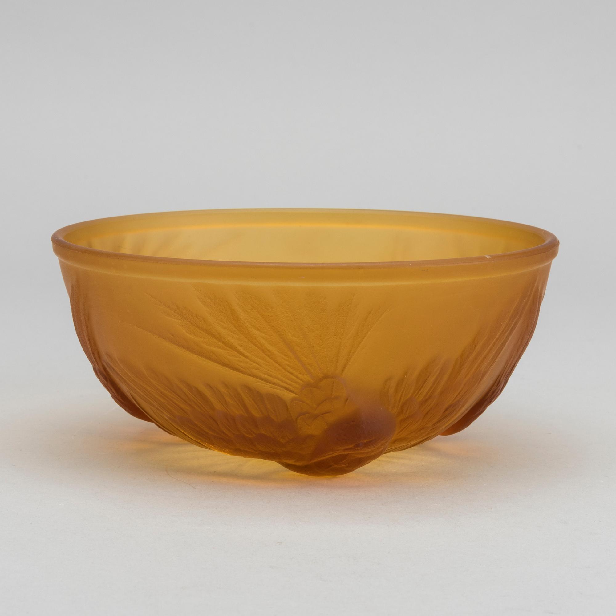 JAMES A. JOBLING & CO, a moulded Art Deco glass bowl.