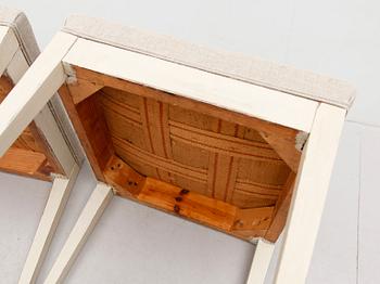 TABURETTER, 1 par, 1800-talets andra hälft.