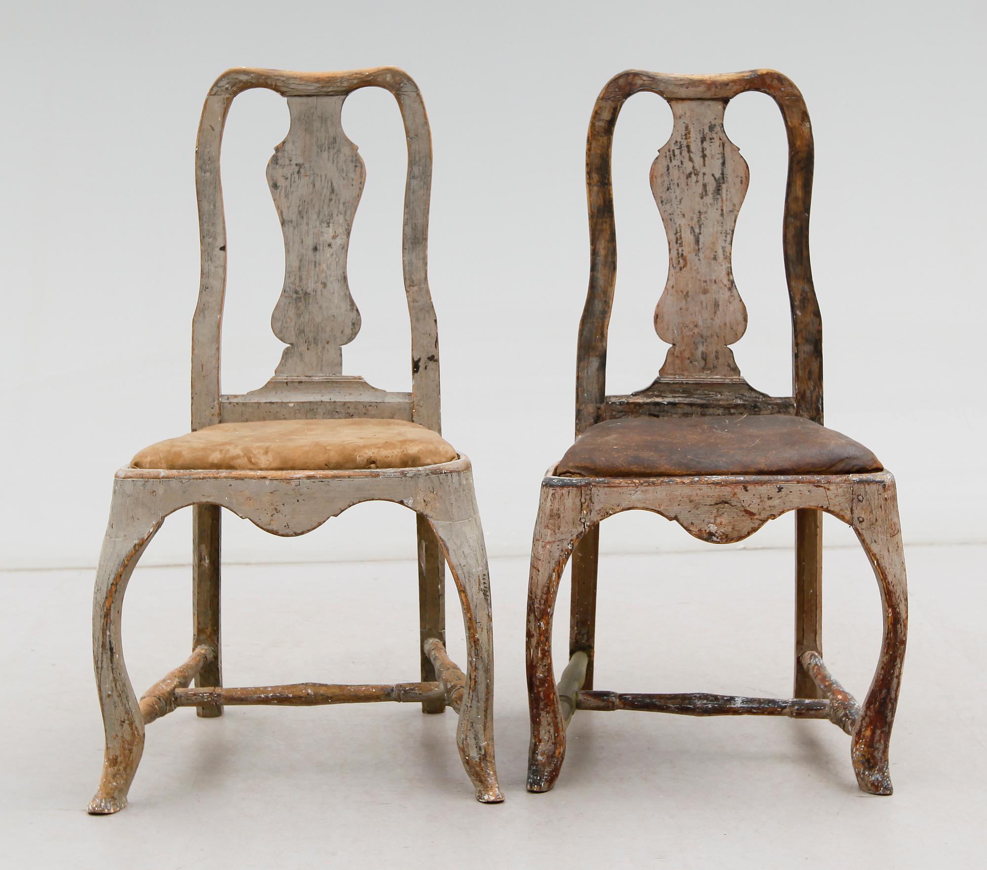 STOLAR, 1 par, rokoko, 1700-tal.