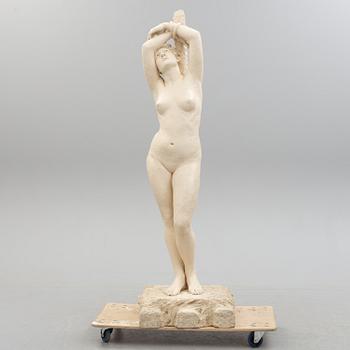 GUSTAF MALMQUIST, skulptur, gips, signerad.