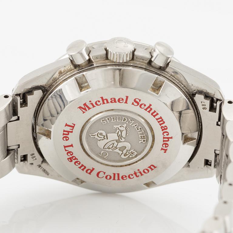 Omega, Speedmaster “Michael Schumacher – The Legend Collection”, chronograph, wristwatch, 42 mm.