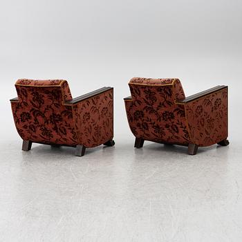Armchairs, a pair, Swedish Grace, 1920s/30s.