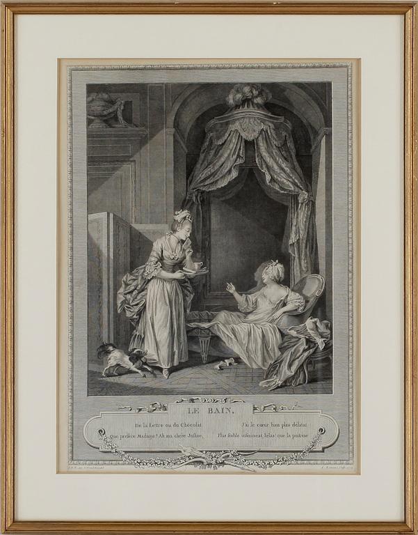 KOPPARSTICK, 2 st, Freudeberg, efter, 1800-tal.