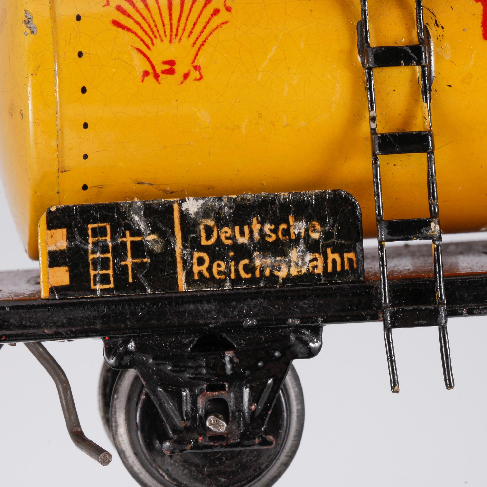 MÄRKLIN, tågvagnar, 5 st, Tyskland, 1930-tal.