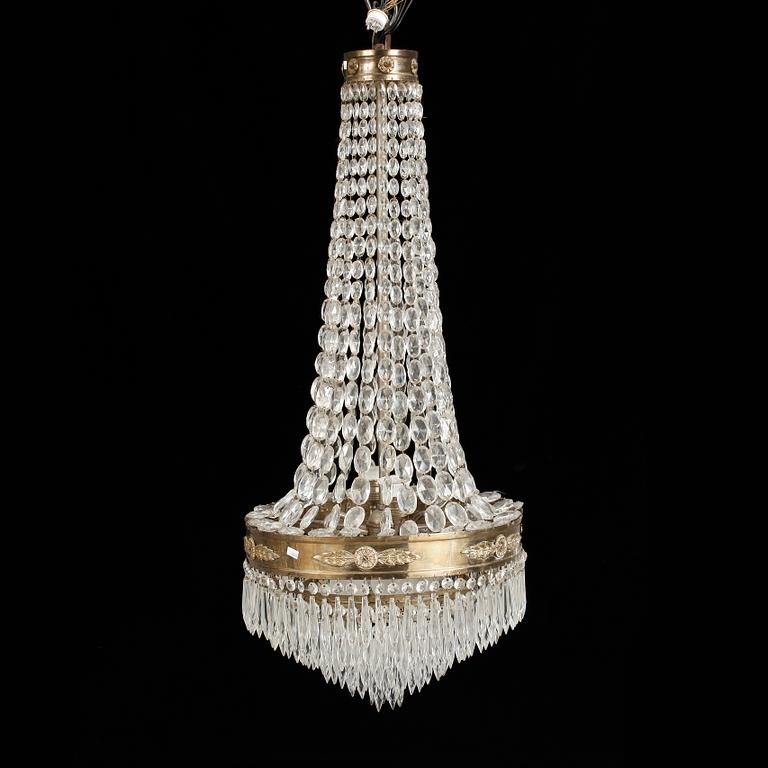 LJUSKRONA, empirestil, tidigt 1900-tal. Höjd 100 cm.