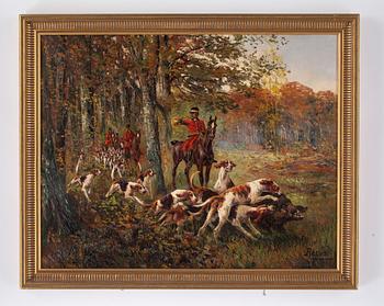 OKÄND KONSTNÄR, olja på duk, signerad Reeve, 1800/1900-tal.