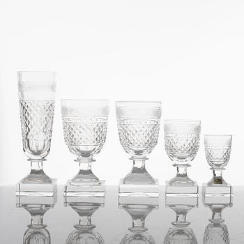 Elis Bergh, glass service, 20 pieces, "Kent", Kosta, mid-20th Century.
