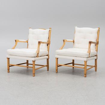 A pair of Gripsholm model armchair, second half of the 20th century.