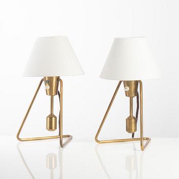 Asea, a pair of wall/table lamps model "E 1145", mid-20th century.