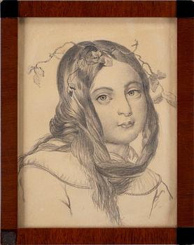 ELIZA ROSALIE OLIVECRONA, tillskriven, SAMT OKÄND KONSTNÄR, troligen England. teckningar 2 st.