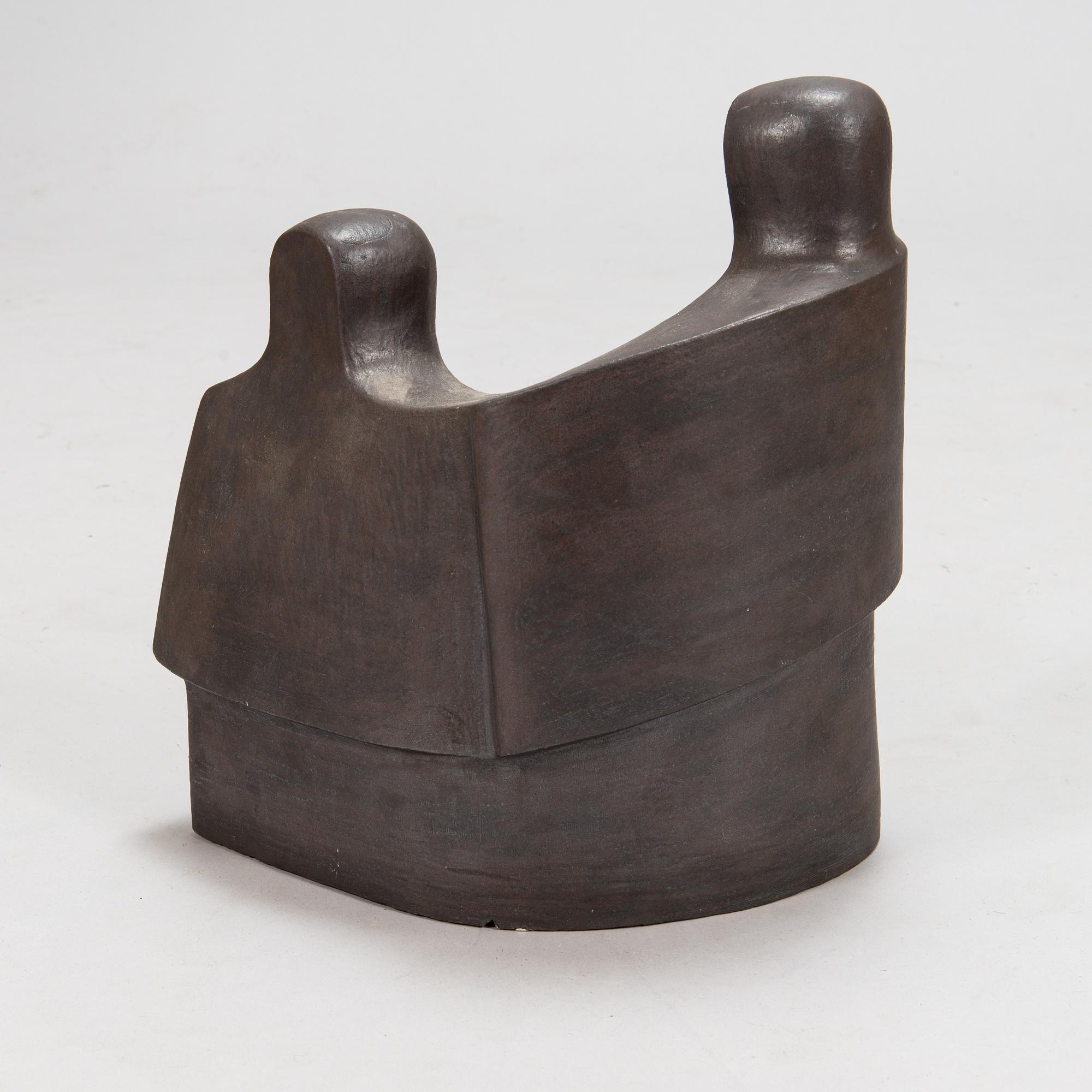 Satu Syrjänen, skulptur, keramik, signerad 1986.