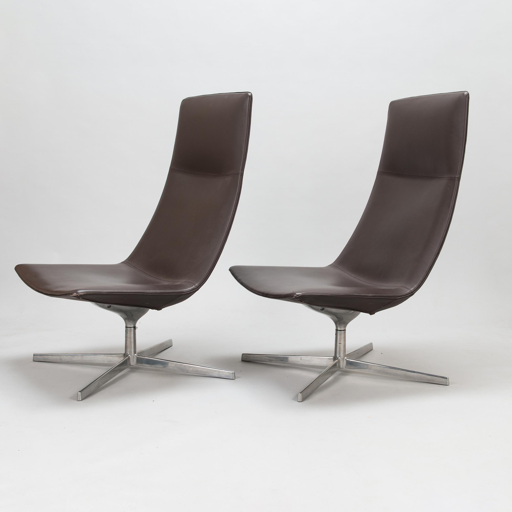 A pair of armchairs, 'Catifa 70 Lounge Chair', Arper, Italy.
