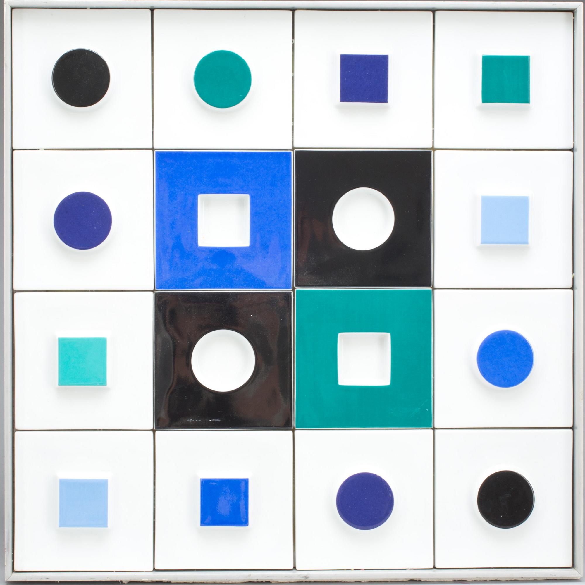 VICTOR VASARELY, Relief, porslin. Rosenthal, signerad o numrerad 23/75.