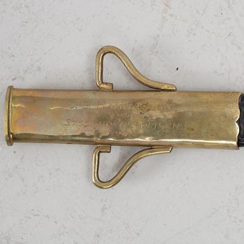 Polissabel, 1900-talets början, med balja.
