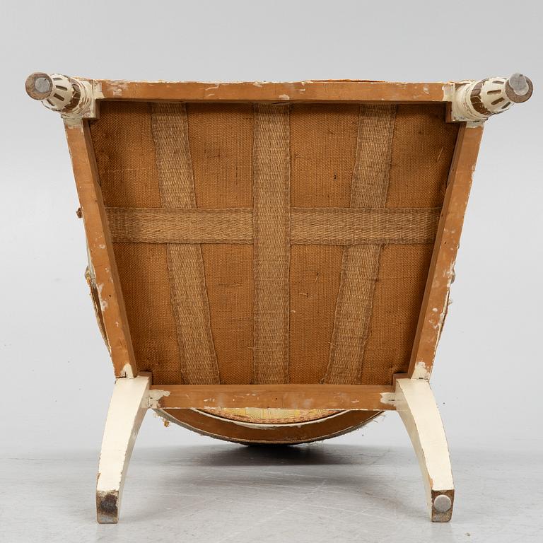 Bergère, 20th century, Late Gustavian style.