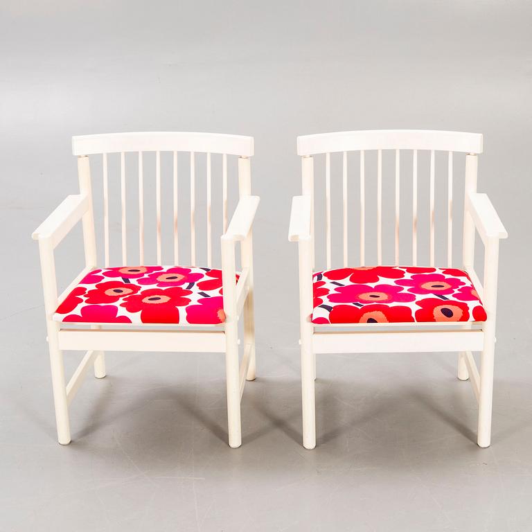 Armchairs, a pair of Sotka Lahti Finland 1960s.