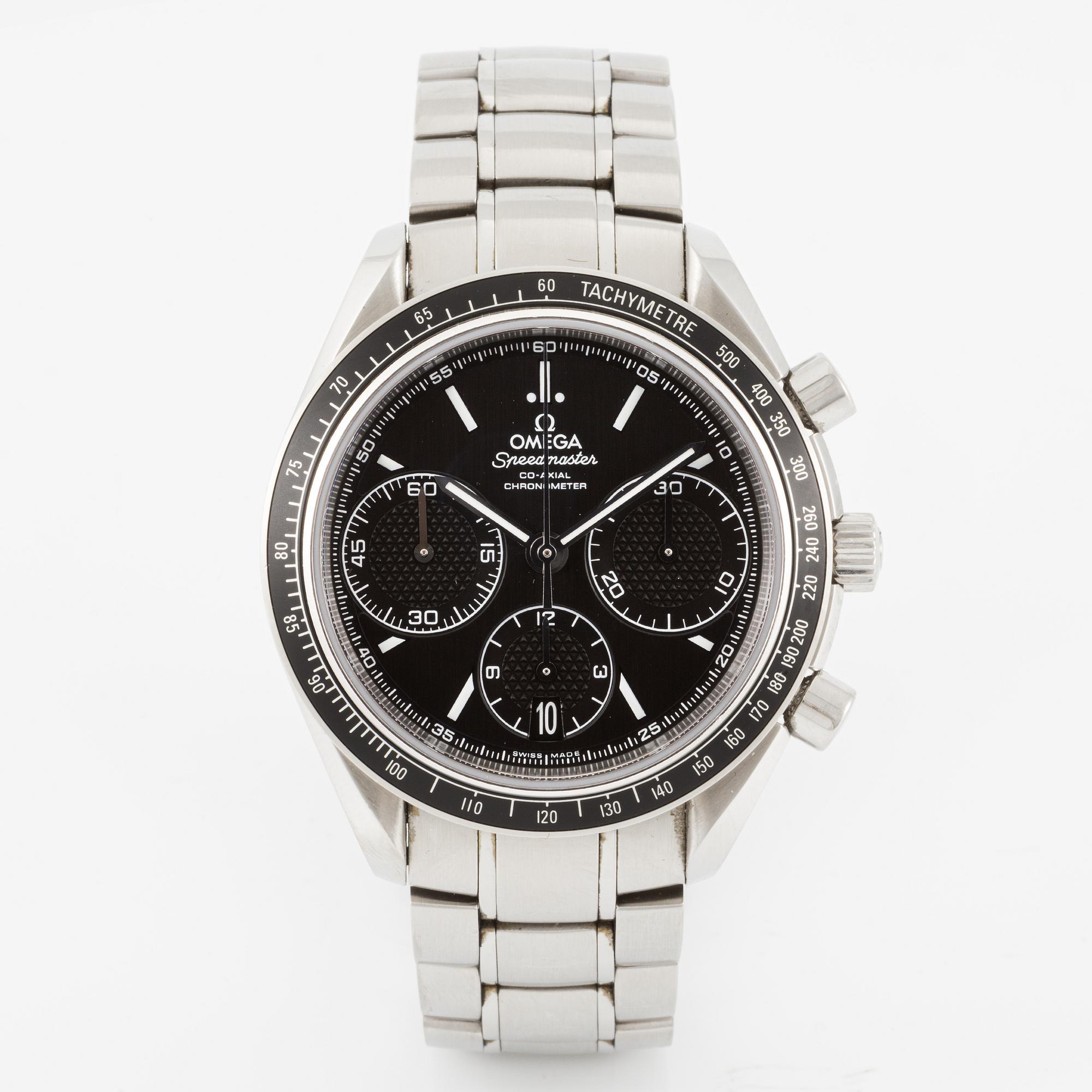 Omega, Speedmaster, Racing, chronograph, wristwatch, 40 mm.