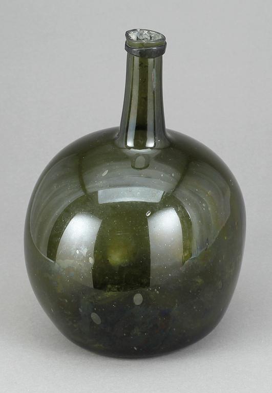 FLASKA, glas, 17/1800-tal.