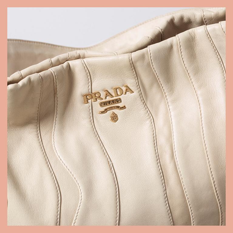 HANDBAG, "Nappa Stripes", Prada.