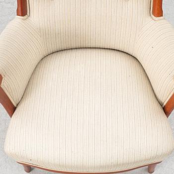 Carl Malmsten, armchair, "Vår Fru", OH Sjögren, late 20th century.