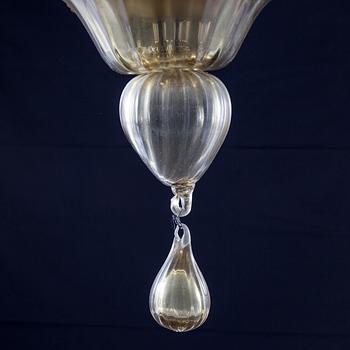TAKKRONA, Murano, 1900-talets mitt. Höjd 115 cm.