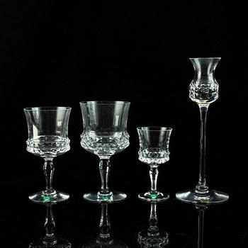 37 pieces  "Silvia" Ingeborg Lundin,  Orrefors, Kosta.