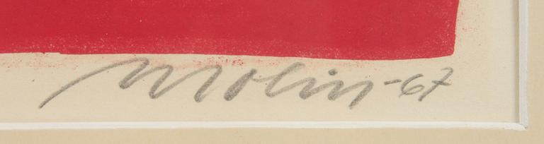 BRITTA MOLIN, litografi, sign.