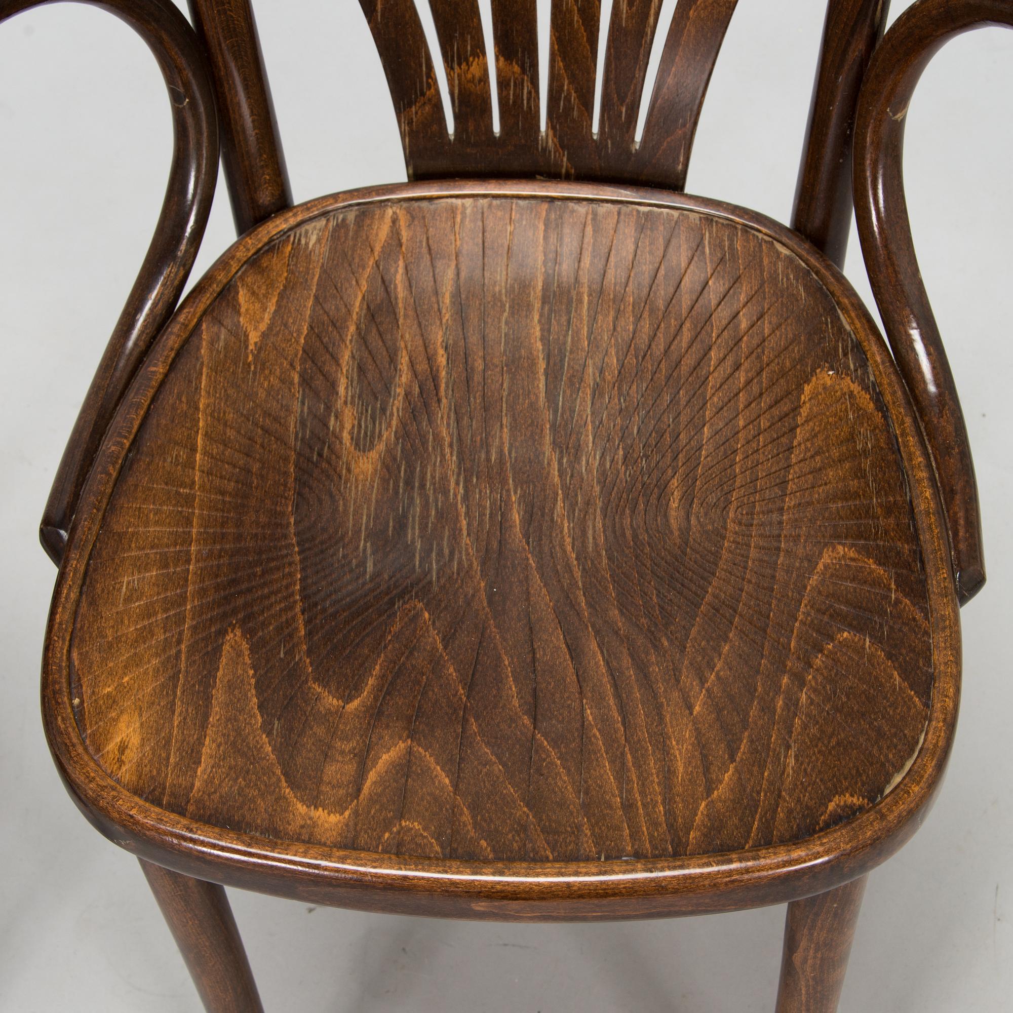 Stolar, 4 st, Radomsko, Polen, 1900-talets senare hälft.